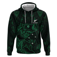 Custom New Zealand Fishing Hoodie Maori Tribal Pattern - Polynesian Pride
