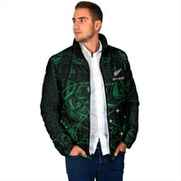 Custom New Zealand Fishing Padded Jacket Maori Tribal Pattern - Polynesian Pride
