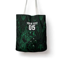 Custom New Zealand Fishing Tote Bag Maori Tribal Pattern - Polynesian Pride