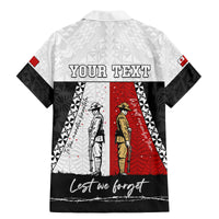 Personalised Tonga ANZAC Day Te Tau Manatui Kinautolu Family Matching Mermaid Dress and Hawaiian Shirt Lest We Forget LT05 - Polynesian Pride