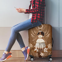 Bula Fiji Women's Day Luggage Cover With Fijian Tapa Pattern LT05 - Polynesian Pride