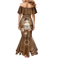Bula Fiji Women's Day Mermaid Dress With Fijian Tapa Pattern LT05 - Polynesian Pride