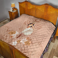 Hawaii Women's Day Quilt With Polynesian Pattern