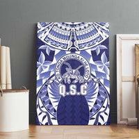 Tonga Queen Salote College Canvas Wall Art Centenary Navy Version
