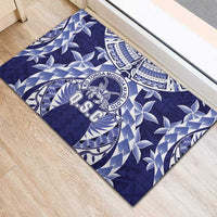 Tonga Queen Salote College Rubber Doormat Centenary Navy Version