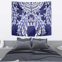 Tonga Queen Salote College Tapestry Centenary Navy Version