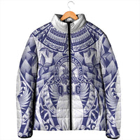 Personalised Tonga Queen Salote College Padded Jacket Centenary White Version