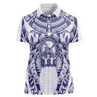 Personalised Tonga Queen Salote College Women Polo Shirt Centenary White Version