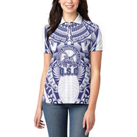Personalised Tonga Queen Salote College Women Polo Shirt Centenary White Version