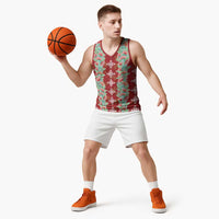 Hawaii Ohia Lehua Basketball Jersey Tropical Vibes Crimson