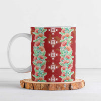 Hawaii Ohia Lehua Ceramic Mug Tropical Vibes Crimson
