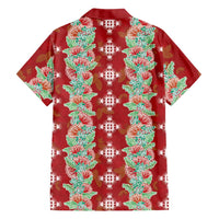 Hawaii Ohia Lehua Hawaiian Shirt Tropical Vibes Crimson LT05 - Polynesian Pride