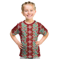 Hawaii Ohia Lehua Kid T Shirt Tropical Vibes Crimson LT05 Crimson - Polynesian Pride