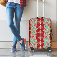 Hawaii Ohia Lehua Luggage Cover Tropical Vibes Crimson LT05 - Polynesian Pride