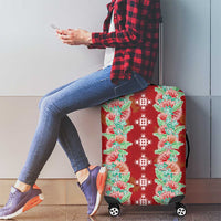 Hawaii Ohia Lehua Luggage Cover Tropical Vibes Crimson LT05 - Polynesian Pride