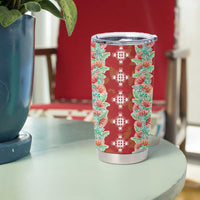 Hawaii Ohia Lehua Tumbler Cup Tropical Vibes Crimson LT05 - Polynesian Pride
