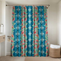 Hawaii Ohia Lehua Bathroom Set Tropical Vibes Teal
