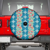 Hawaii Ohia Lehua Spare Tire Cover Tropical Vibes Teal