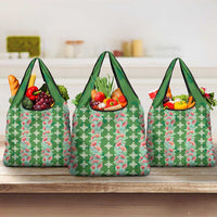 Hawaii Ohia Lehua Grocery Bag Tropical Vibes Green