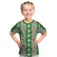 Hawaii Ohia Lehua Kid T Shirt Tropical Vibes Green