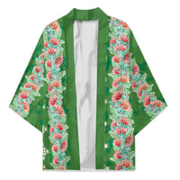 Hawaii Ohia Lehua Kimono Tropical Vibes Green