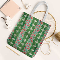 Hawaii Ohia Lehua Tote Bag Tropical Vibes Green