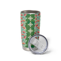 Hawaii Ohia Lehua Tumbler Cup Tropical Vibes Green
