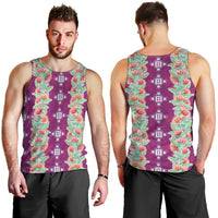 Hawaii Ohia Lehua Men Tank Top Tropical Vibes Fuchsia LT05 - Polynesian Pride