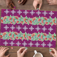 Hawaii Ohia Lehua Puzzle Tropical Vibes Fuchsia