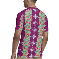Hawaii Ohia Lehua Rugby Jersey Tropical Vibes Fuchsia LT05 - Polynesian Pride