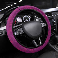 Hawaii Ohia Lehua Steering Wheel Cover Tropical Vibes Fuchsia LT05 Universal Fit Fuchsia - Polynesian Pride