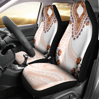 Africa Dashiki Car Seat Cover With Polynesian Pattern Beige Version