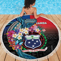Samoa Beach Blanket Humpback Whale Siapo Pattern