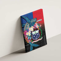 Samoa Canvas Wall Art Humpback Whale Siapo Pattern