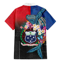 Samoa Family Matching Mermaid Dress and Hawaiian Shirt Humpback Whale Siapo Pattern