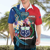 Samoa Hawaiian Shirt Humpback Whale Siapo Pattern
