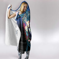 Samoa Hooded Blanket Humpback Whale Siapo Pattern