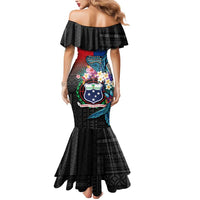 Samoa Mermaid Dress Humpback Whale Siapo Pattern