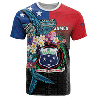 Samoa T Shirt Humpback Whale Siapo Pattern