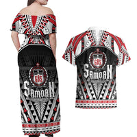 Samoa Independence Day Couples Matching Off Shoulder Maxi Dress and Hawaiian Shirt Proud To Be Samoan LT05 - Polynesian Pride