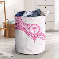 New Zealand Aotearoa Laundry Basket Nurse Tribal Pink Version LT05 Pink - Polynesian Pride