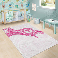 New Zealand Aotearoa Area Rug Nurse Tribal Pink Version LT05 - Polynesian Pride