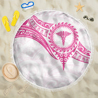 New Zealand Aotearoa Beach Blanket Nurse Tribal Pink Version LT05 One Size 150cm Pink - Polynesian Pride
