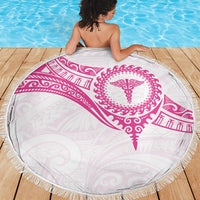 New Zealand Aotearoa Beach Blanket Nurse Tribal Pink Version LT05 - Polynesian Pride