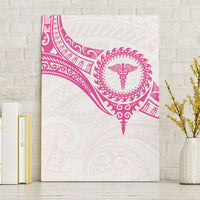New Zealand Aotearoa Canvas Wall Art Nurse Tribal Pink Version LT05 Without Frame Pink - Polynesian Pride