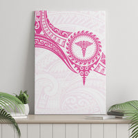 New Zealand Aotearoa Canvas Wall Art Nurse Tribal Pink Version LT05 - Polynesian Pride