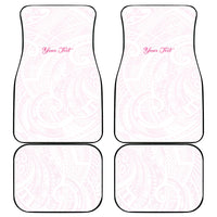 Personalised New Zealand Aotearoa Car Mats Nurse Tribal Pink Version