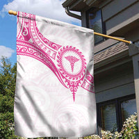 New Zealand Aotearoa Garden Flag Nurse Tribal Pink Version