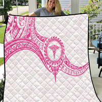New Zealand Aotearoa Quilt Nurse Tribal Pink Version LT05 Pink - Polynesian Pride