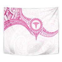 New Zealand Aotearoa Tapestry Nurse Tribal Pink Version